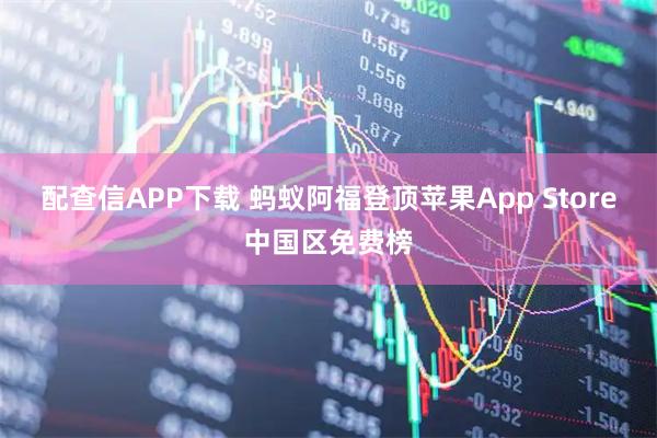 配查信APP下载 蚂蚁阿福登顶苹果App Store中国区免费榜
